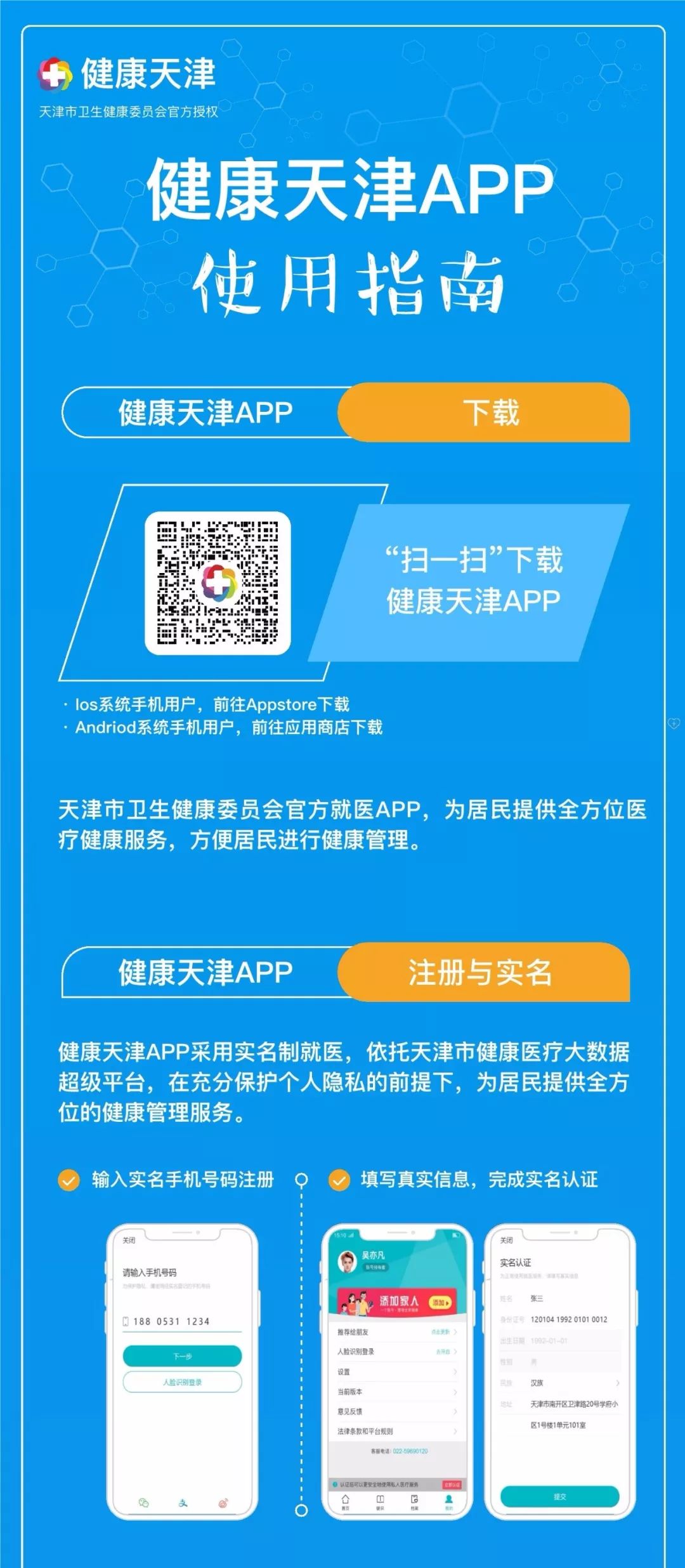 聚焦三级医院统一预约健康天津app正式上线了